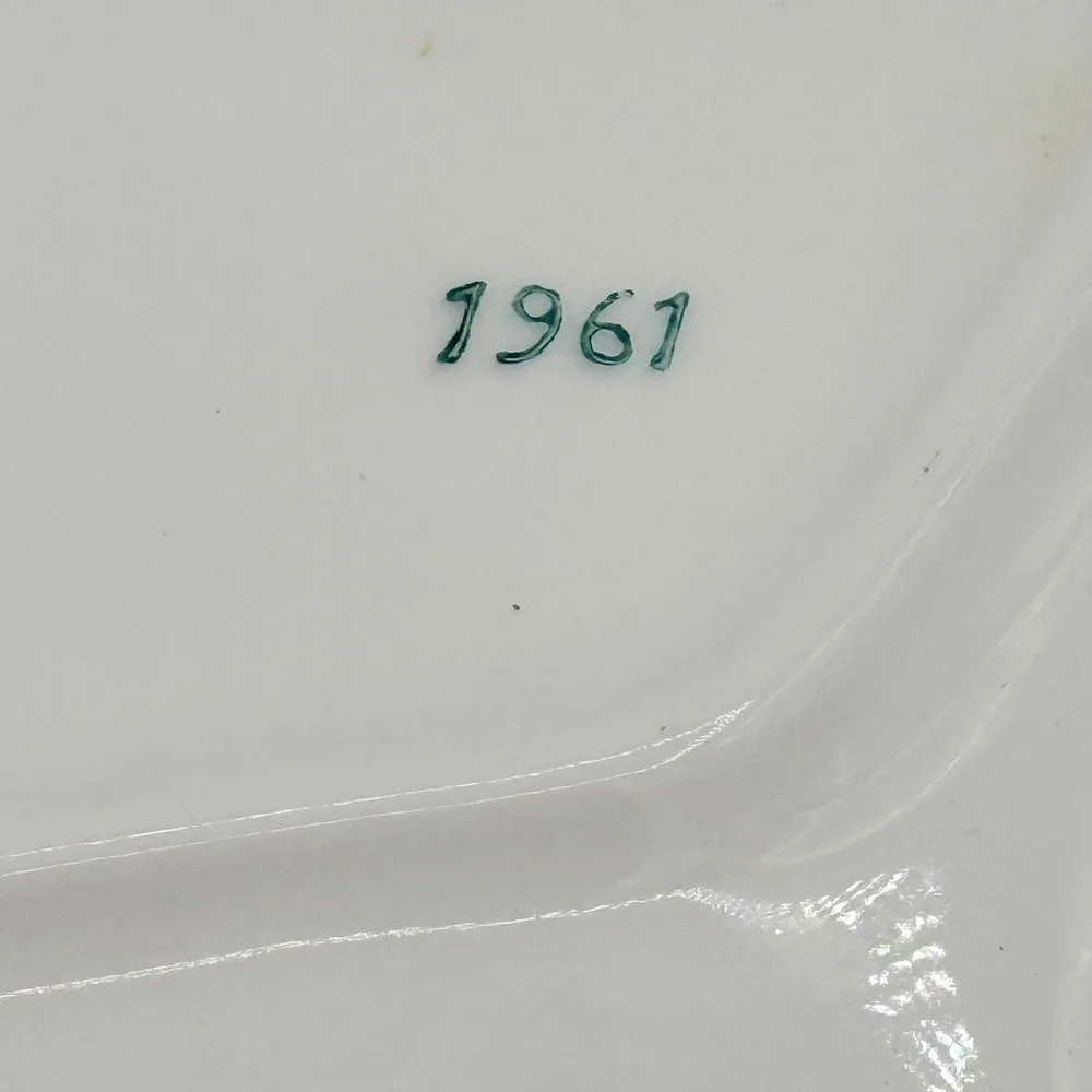 Vintage Lefton Della Robbia Fruit Divided Relish Platter Model 1961 13